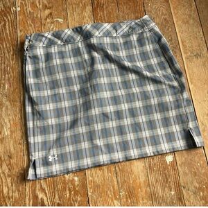 Under Armour Blue and Gray Plaid Mini Skort